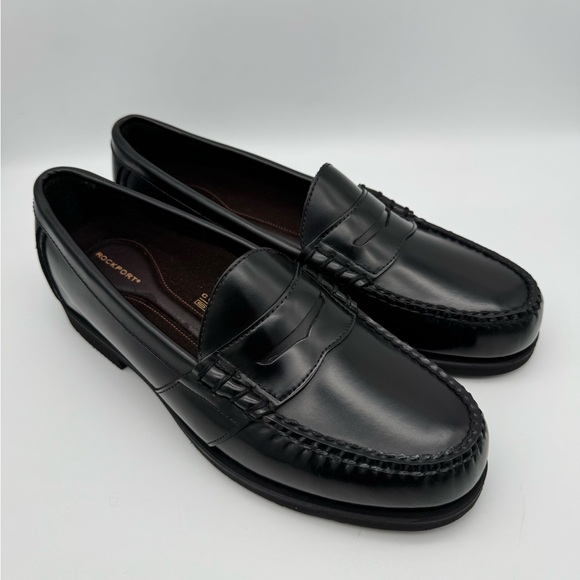 Rockport Men’s Comfort Penny Loafers – Black Leather – Size 11 M - Picture 7 of 11
